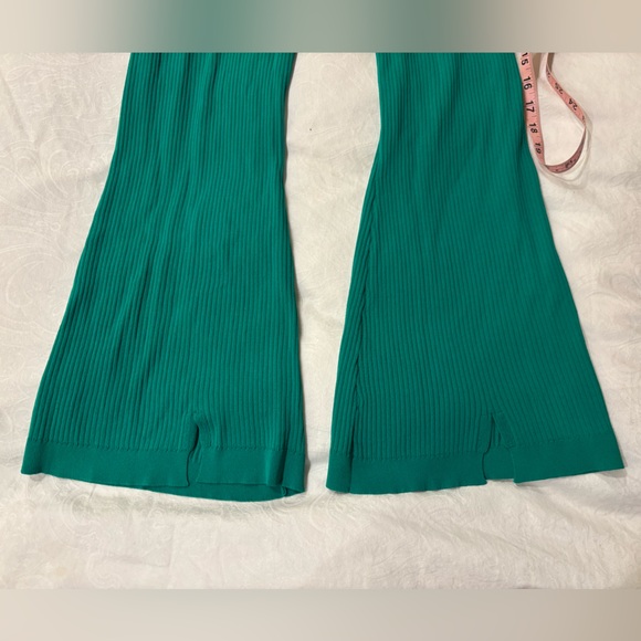 Teal Ribbed Pants - Picture 5 of 5